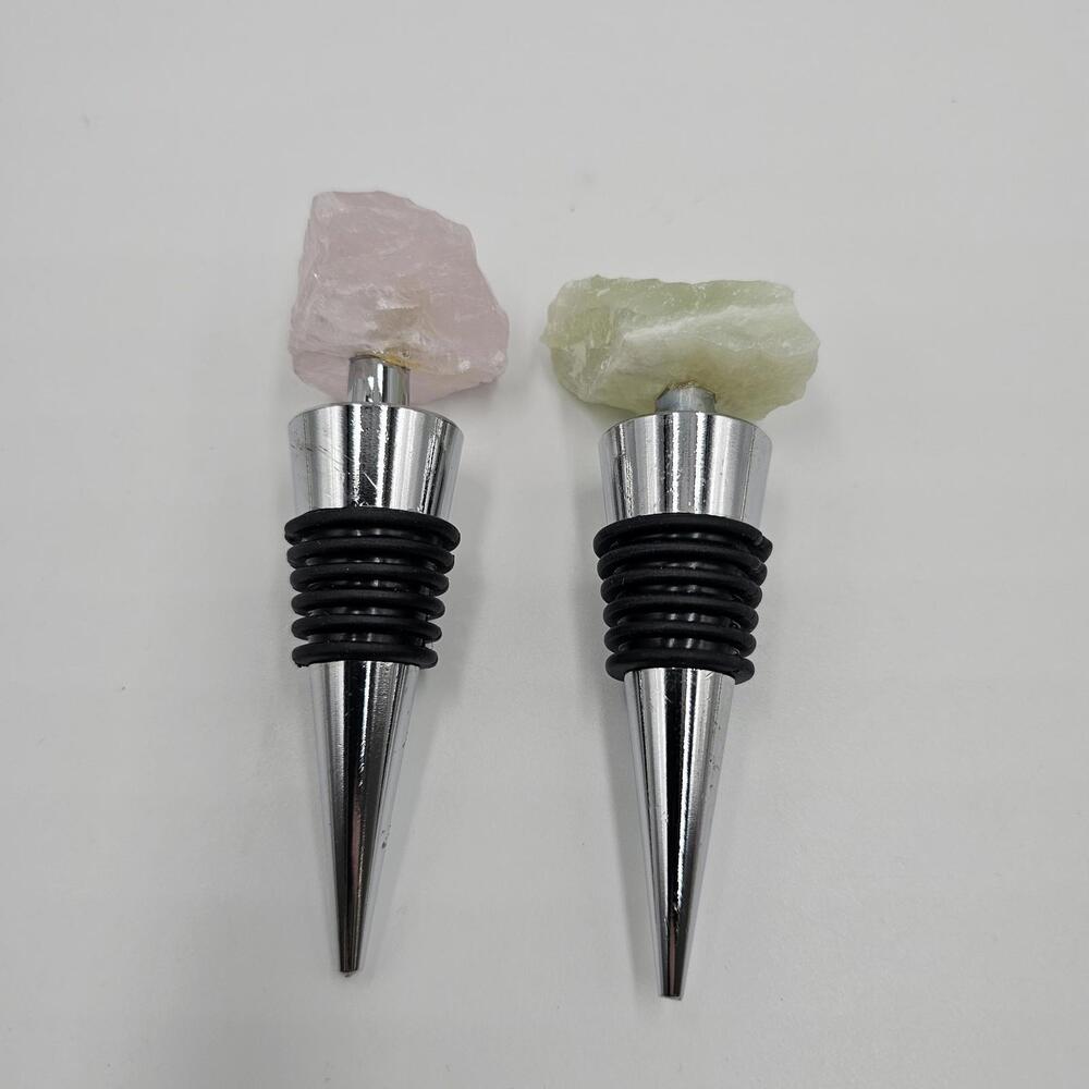 Chic & Tonic Gemstone Wine‎ Stopper • Set Of 2